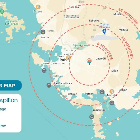 Papillon - Ausgestattete Ferienoase Villa *